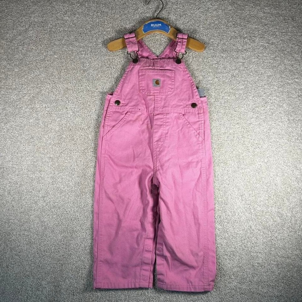 Carhartt baby 24m pink workwear overalls